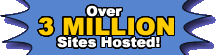 Over 3 MILLION Sites Hosted!